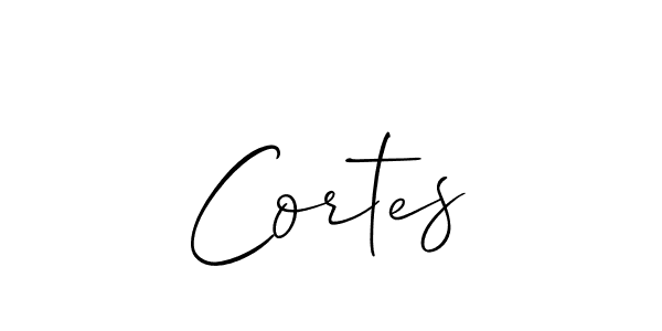 How to make Cortes name signature. Use Allison_Script style for creating short signs online. This is the latest handwritten sign. Cortes signature style 2 images and pictures png