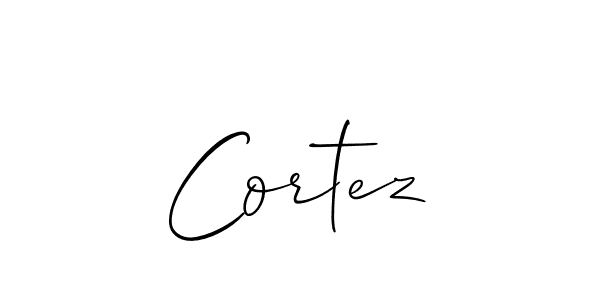 How to Draw Cortez signature style? Allison_Script is a latest design signature styles for name Cortez. Cortez signature style 2 images and pictures png