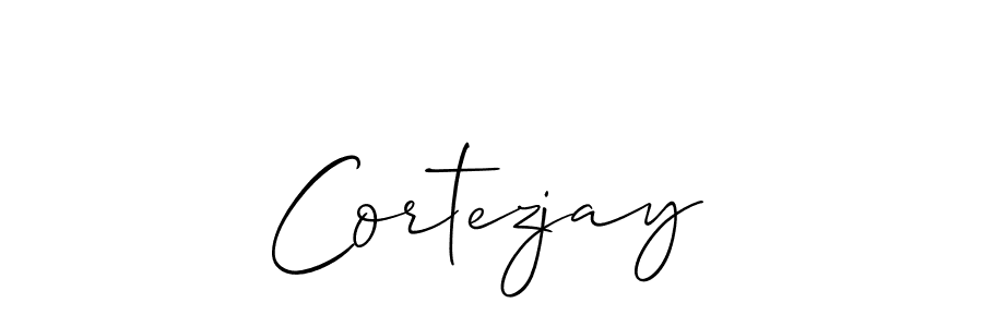 if you are searching for the best signature style for your name Cortezjay. so please give up your signature search. here we have designed multiple signature styles  using Allison_Script. Cortezjay signature style 2 images and pictures png