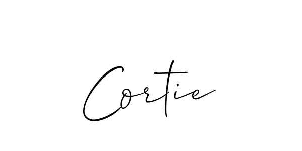 You can use this online signature creator to create a handwritten signature for the name Cortie. This is the best online autograph maker. Cortie signature style 2 images and pictures png