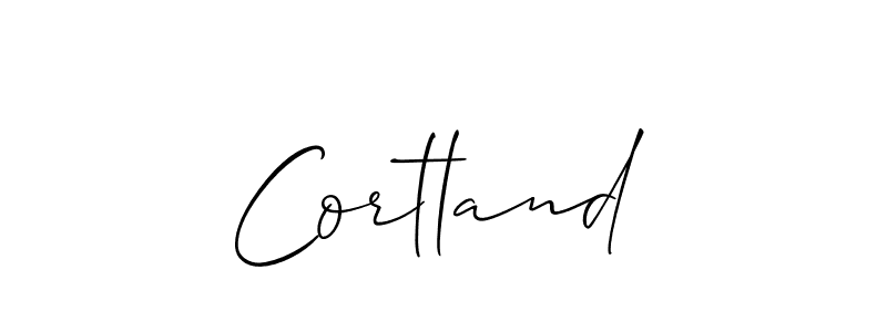 How to Draw Cortland signature style? Allison_Script is a latest design signature styles for name Cortland. Cortland signature style 2 images and pictures png