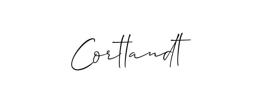 Best and Professional Signature Style for Cortlandt. Allison_Script Best Signature Style Collection. Cortlandt signature style 2 images and pictures png