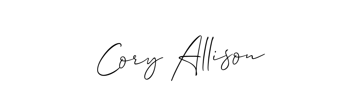 Use a signature maker to create a handwritten signature online. With this signature software, you can design (Allison_Script) your own signature for name Cory Allison. Cory Allison signature style 2 images and pictures png