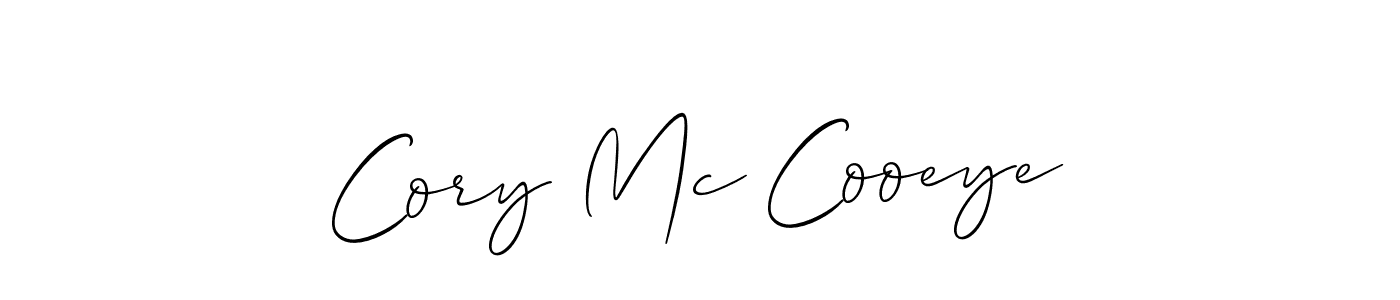 Make a short Cory Mc Cooeye signature style. Manage your documents anywhere anytime using Allison_Script. Create and add eSignatures, submit forms, share and send files easily. Cory Mc Cooeye signature style 2 images and pictures png