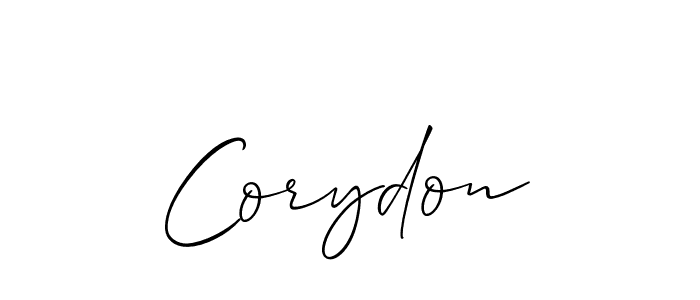 Make a beautiful signature design for name Corydon. With this signature (Allison_Script) style, you can create a handwritten signature for free. Corydon signature style 2 images and pictures png