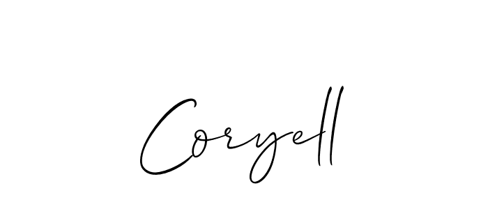 You should practise on your own different ways (Allison_Script) to write your name (Coryell) in signature. don't let someone else do it for you. Coryell signature style 2 images and pictures png