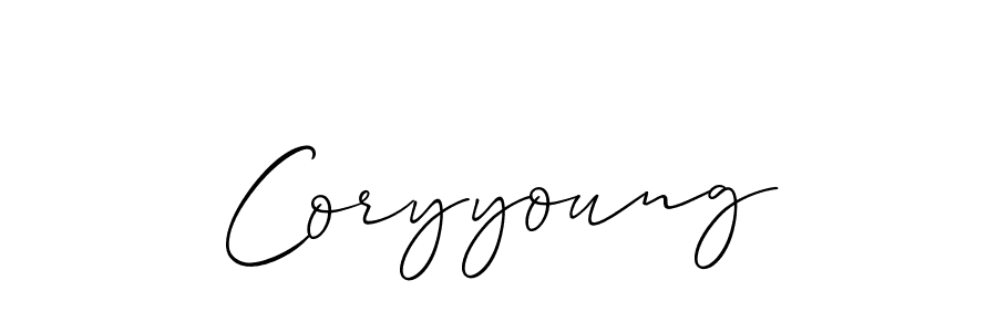 Best and Professional Signature Style for Coryyoung. Allison_Script Best Signature Style Collection. Coryyoung signature style 2 images and pictures png