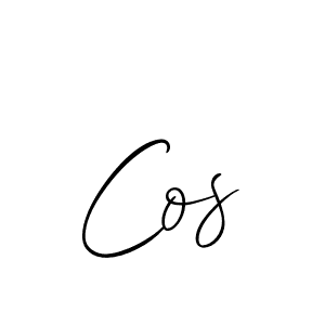 Create a beautiful signature design for name Cos. With this signature (Allison_Script) fonts, you can make a handwritten signature for free. Cos signature style 2 images and pictures png