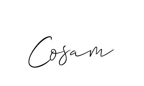 Make a beautiful signature design for name Cosam. With this signature (Allison_Script) style, you can create a handwritten signature for free. Cosam signature style 2 images and pictures png