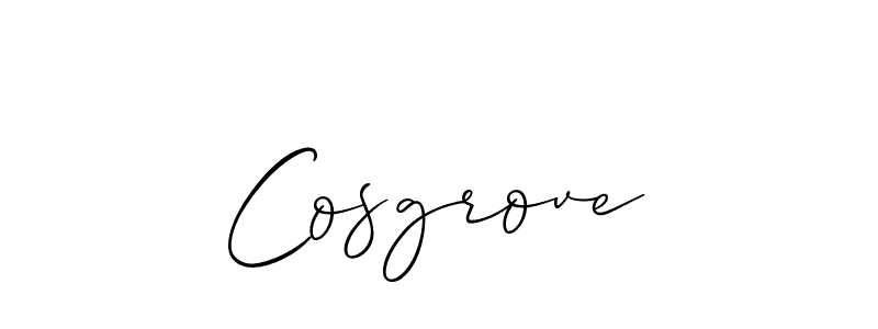 Create a beautiful signature design for name Cosgrove. With this signature (Allison_Script) fonts, you can make a handwritten signature for free. Cosgrove signature style 2 images and pictures png