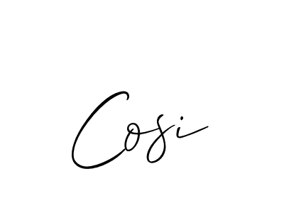 Also we have Cosi name is the best signature style. Create professional handwritten signature collection using Allison_Script autograph style. Cosi signature style 2 images and pictures png