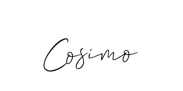 Make a beautiful signature design for name Cosimo. With this signature (Allison_Script) style, you can create a handwritten signature for free. Cosimo signature style 2 images and pictures png