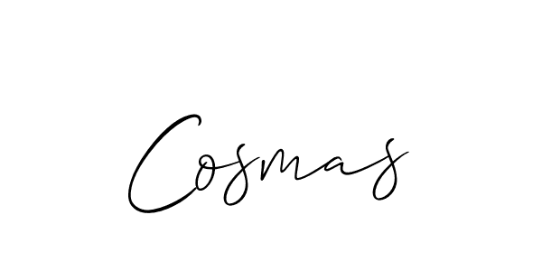 The best way (Allison_Script) to make a short signature is to pick only two or three words in your name. The name Cosmas include a total of six letters. For converting this name. Cosmas signature style 2 images and pictures png