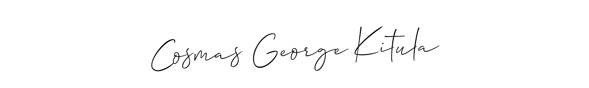 How to make Cosmas George Kitula signature? Allison_Script is a professional autograph style. Create handwritten signature for Cosmas George Kitula name. Cosmas George Kitula signature style 2 images and pictures png