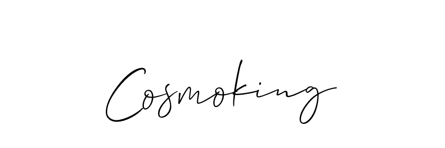 How to make Cosmoking signature? Allison_Script is a professional autograph style. Create handwritten signature for Cosmoking name. Cosmoking signature style 2 images and pictures png