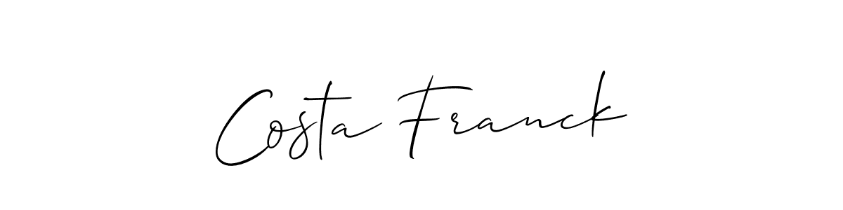 See photos of Costa Franck official signature by Spectra . Check more albums & portfolios. Read reviews & check more about Allison_Script font. Costa Franck signature style 2 images and pictures png