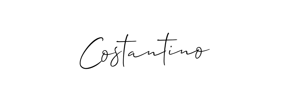 Design your own signature with our free online signature maker. With this signature software, you can create a handwritten (Allison_Script) signature for name Costantino. Costantino signature style 2 images and pictures png