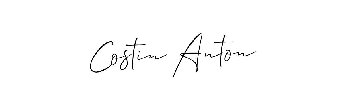 How to Draw Costin Anton signature style? Allison_Script is a latest design signature styles for name Costin Anton. Costin Anton signature style 2 images and pictures png
