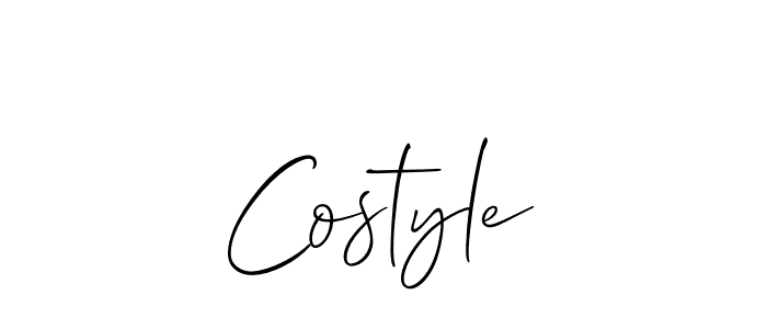 You should practise on your own different ways (Allison_Script) to write your name (Costyle) in signature. don't let someone else do it for you. Costyle signature style 2 images and pictures png