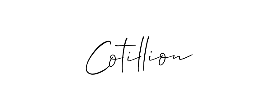 Also we have Cotillion name is the best signature style. Create professional handwritten signature collection using Allison_Script autograph style. Cotillion signature style 2 images and pictures png