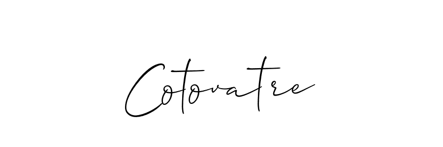 Design your own signature with our free online signature maker. With this signature software, you can create a handwritten (Allison_Script) signature for name Cotovatre. Cotovatre signature style 2 images and pictures png