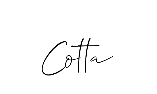 This is the best signature style for the Cotta name. Also you like these signature font (Allison_Script). Mix name signature. Cotta signature style 2 images and pictures png