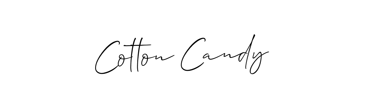 Cotton Candy stylish signature style. Best Handwritten Sign (Allison_Script) for my name. Handwritten Signature Collection Ideas for my name Cotton Candy. Cotton Candy signature style 2 images and pictures png