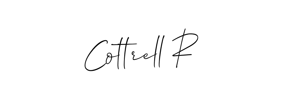 Make a beautiful signature design for name Cottrell R. With this signature (Allison_Script) style, you can create a handwritten signature for free. Cottrell R signature style 2 images and pictures png