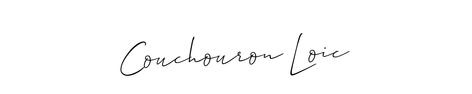 The best way (Allison_Script) to make a short signature is to pick only two or three words in your name. The name Couchouron Loic include a total of six letters. For converting this name. Couchouron Loic signature style 2 images and pictures png