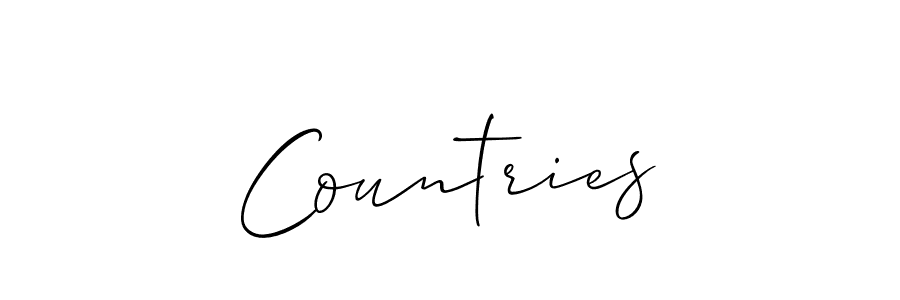 You should practise on your own different ways (Allison_Script) to write your name (Countries) in signature. don't let someone else do it for you. Countries signature style 2 images and pictures png