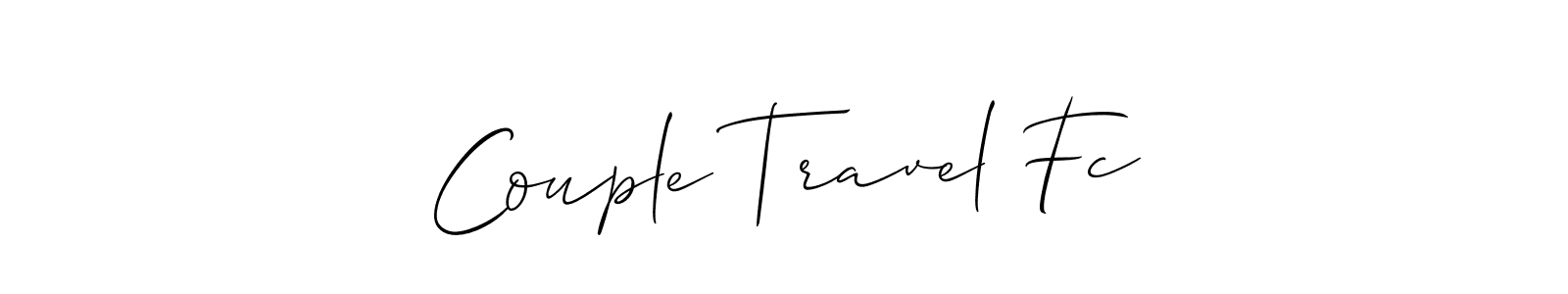 You should practise on your own different ways (Allison_Script) to write your name (Couple Travel Fc) in signature. don't let someone else do it for you. Couple Travel Fc signature style 2 images and pictures png