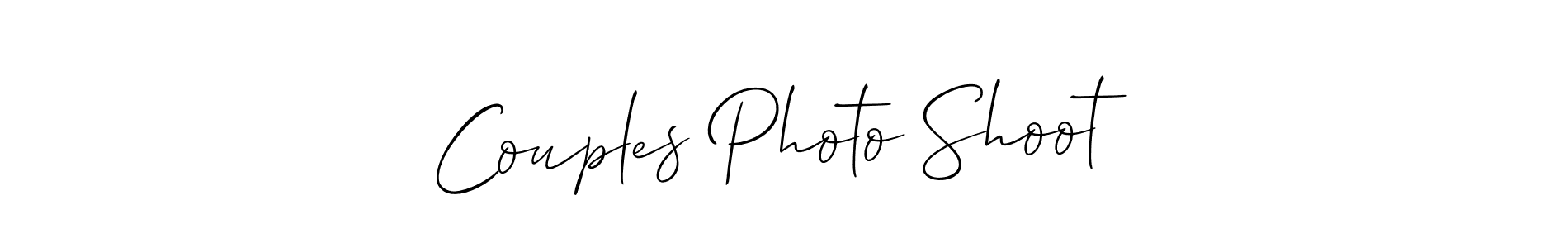 How to make Couples Photo Shoot signature? Allison_Script is a professional autograph style. Create handwritten signature for Couples Photo Shoot name. Couples Photo Shoot signature style 2 images and pictures png