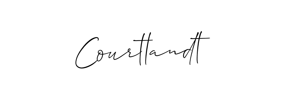 Also You can easily find your signature by using the search form. We will create Courtlandt name handwritten signature images for you free of cost using Allison_Script sign style. Courtlandt signature style 2 images and pictures png