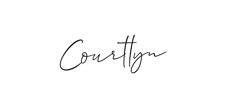 Also we have Courtlyn name is the best signature style. Create professional handwritten signature collection using Allison_Script autograph style. Courtlyn signature style 2 images and pictures png