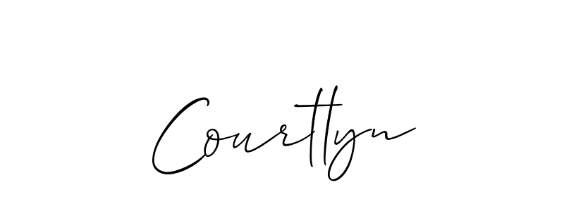It looks lik you need a new signature style for name Courtlyn. Design unique handwritten (Allison_Script) signature with our free signature maker in just a few clicks. Courtlyn signature style 2 images and pictures png