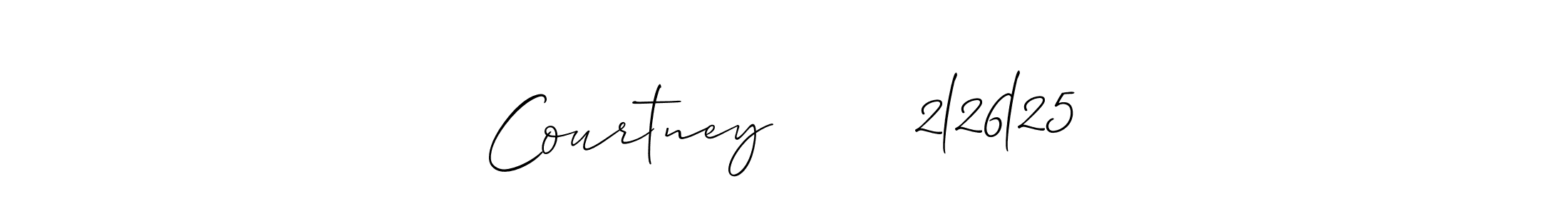 Best and Professional Signature Style for Courtney       2l26l25. Allison_Script Best Signature Style Collection. Courtney       2l26l25 signature style 2 images and pictures png