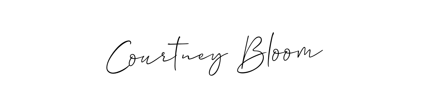 Also we have Courtney Bloom name is the best signature style. Create professional handwritten signature collection using Allison_Script autograph style. Courtney Bloom signature style 2 images and pictures png