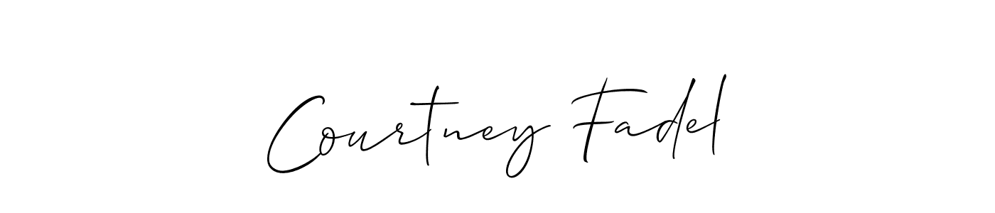 Make a beautiful signature design for name Courtney Fadel. With this signature (Allison_Script) style, you can create a handwritten signature for free. Courtney Fadel signature style 2 images and pictures png