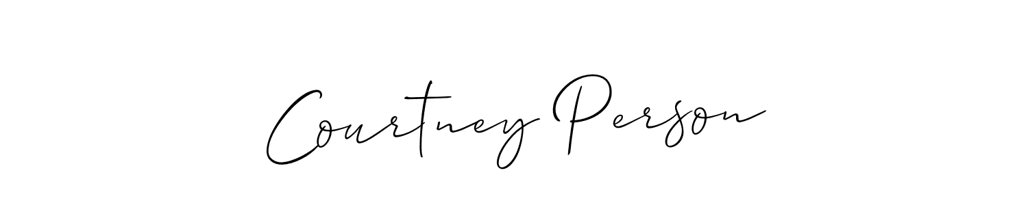 This is the best signature style for the Courtney Person name. Also you like these signature font (Allison_Script). Mix name signature. Courtney Person signature style 2 images and pictures png