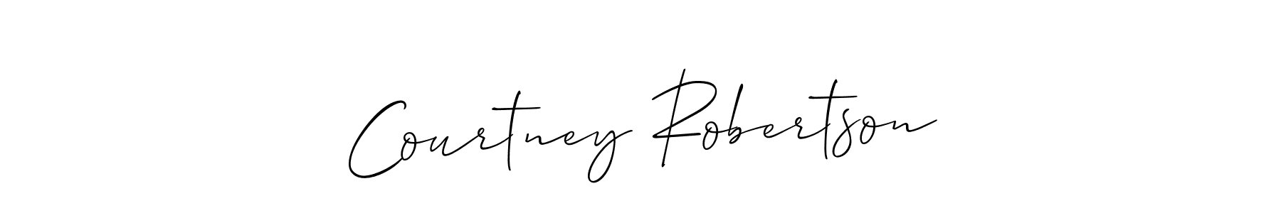 if you are searching for the best signature style for your name Courtney Robertson. so please give up your signature search. here we have designed multiple signature styles  using Allison_Script. Courtney Robertson signature style 2 images and pictures png