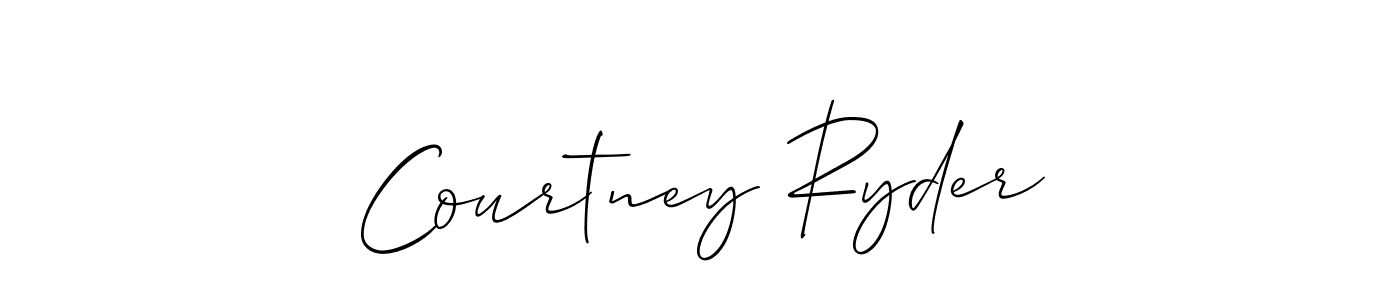 Courtney Ryder stylish signature style. Best Handwritten Sign (Allison_Script) for my name. Handwritten Signature Collection Ideas for my name Courtney Ryder. Courtney Ryder signature style 2 images and pictures png
