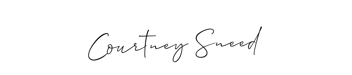 Best and Professional Signature Style for Courtney Sneed. Allison_Script Best Signature Style Collection. Courtney Sneed signature style 2 images and pictures png
