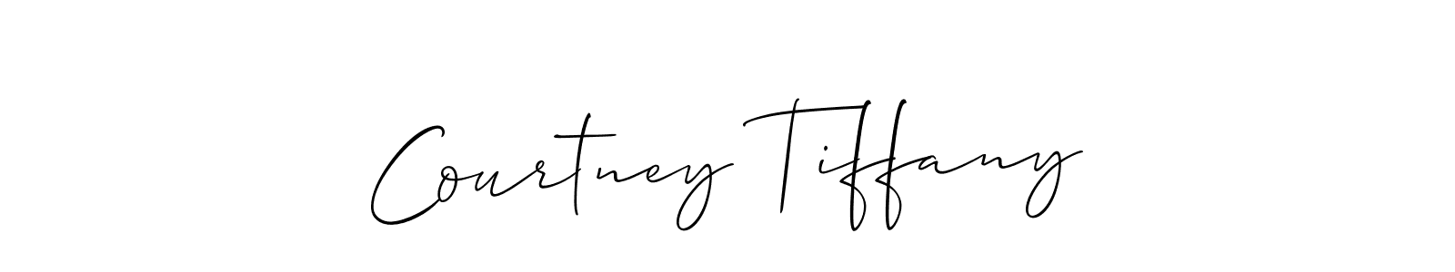 Courtney Tiffany stylish signature style. Best Handwritten Sign (Allison_Script) for my name. Handwritten Signature Collection Ideas for my name Courtney Tiffany. Courtney Tiffany signature style 2 images and pictures png