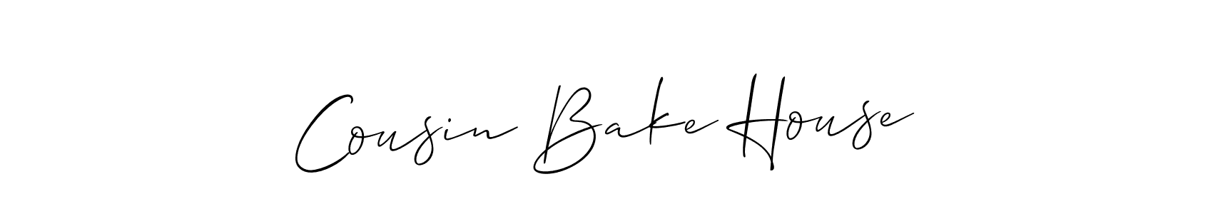Once you've used our free online signature maker to create your best signature Allison_Script style, it's time to enjoy all of the benefits that Cousin Bake House name signing documents. Cousin Bake House signature style 2 images and pictures png