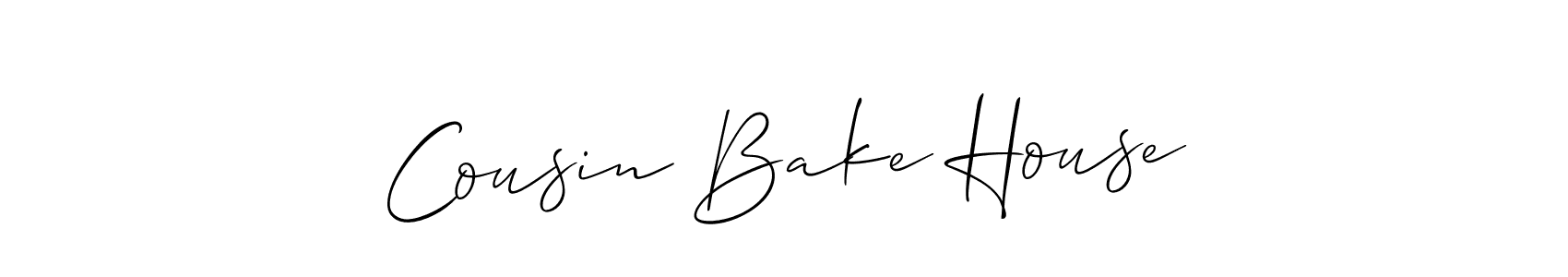 Cousin Bake House stylish signature style. Best Handwritten Sign (Allison_Script) for my name. Handwritten Signature Collection Ideas for my name Cousin Bake House. Cousin Bake House signature style 2 images and pictures png