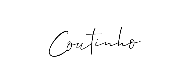 How to make Coutinho name signature. Use Allison_Script style for creating short signs online. This is the latest handwritten sign. Coutinho signature style 2 images and pictures png