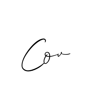 The best way (Allison_Script) to make a short signature is to pick only two or three words in your name. The name Cov include a total of six letters. For converting this name. Cov signature style 2 images and pictures png