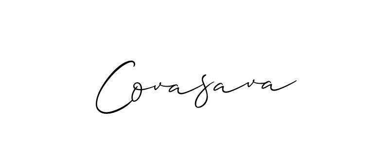 It looks lik you need a new signature style for name Covasava. Design unique handwritten (Allison_Script) signature with our free signature maker in just a few clicks. Covasava signature style 2 images and pictures png