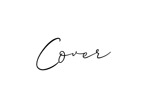 How to make Cover signature? Allison_Script is a professional autograph style. Create handwritten signature for Cover name. Cover signature style 2 images and pictures png