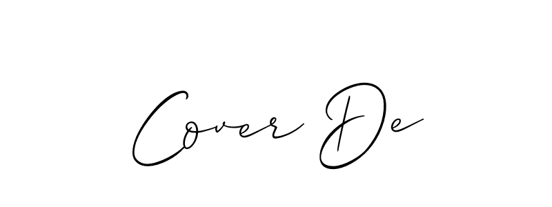 It looks lik you need a new signature style for name Cover De. Design unique handwritten (Allison_Script) signature with our free signature maker in just a few clicks. Cover De signature style 2 images and pictures png